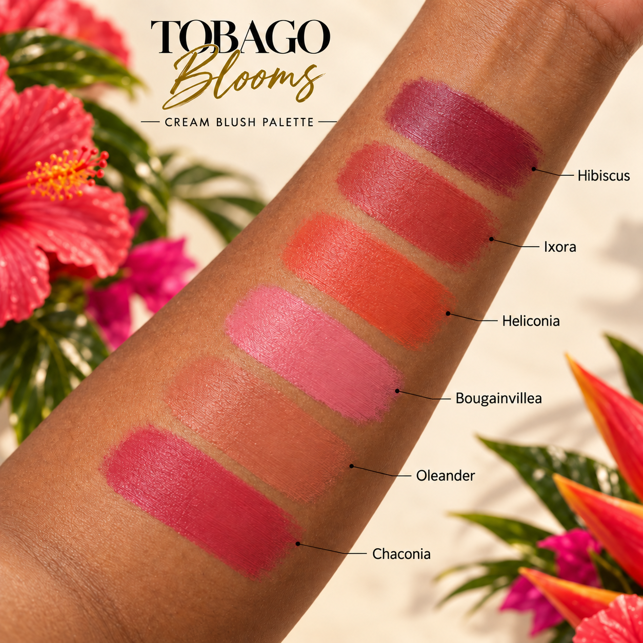 Tobago Bloom Cream Blush Palette