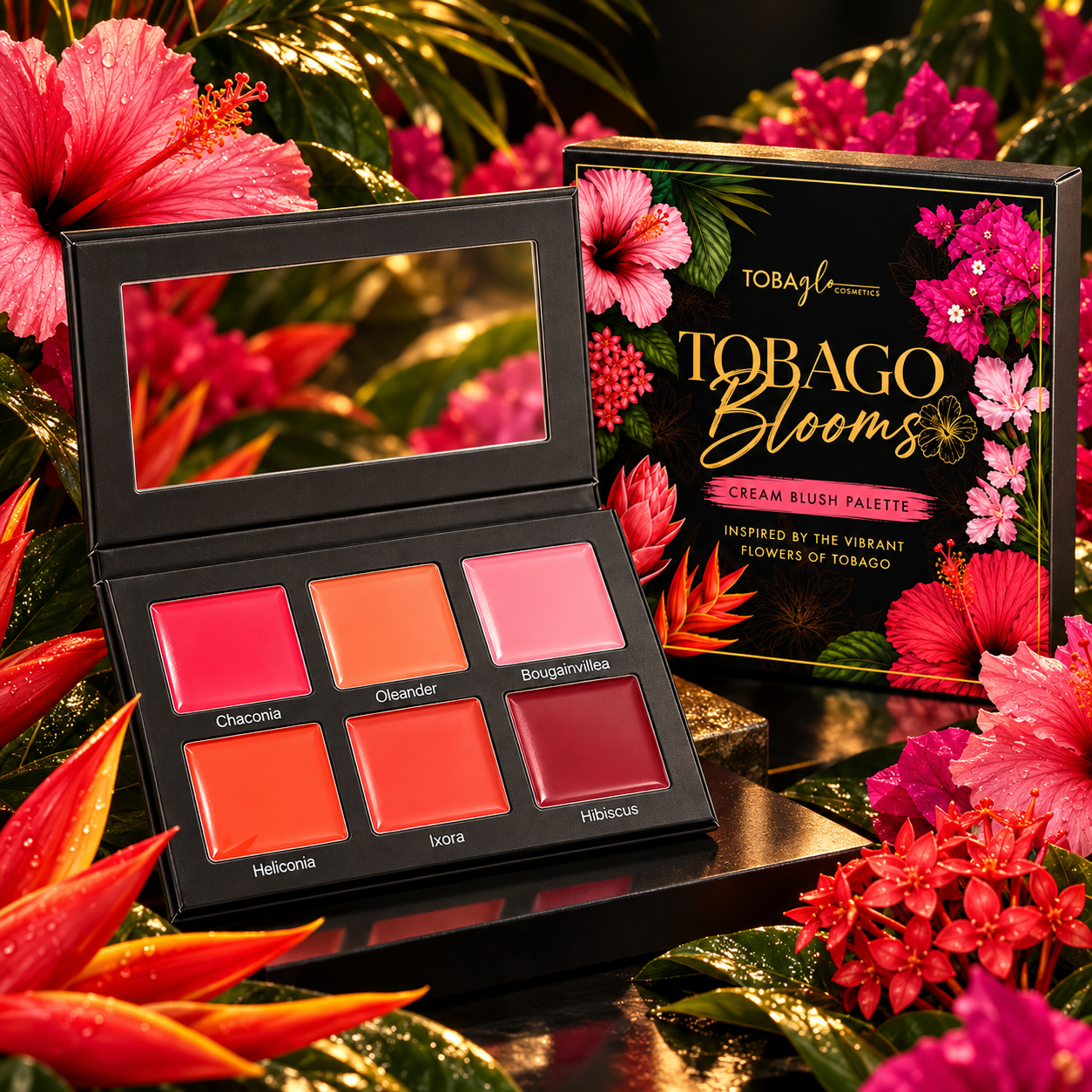 Tobago Bloom Cream Blush Palette
